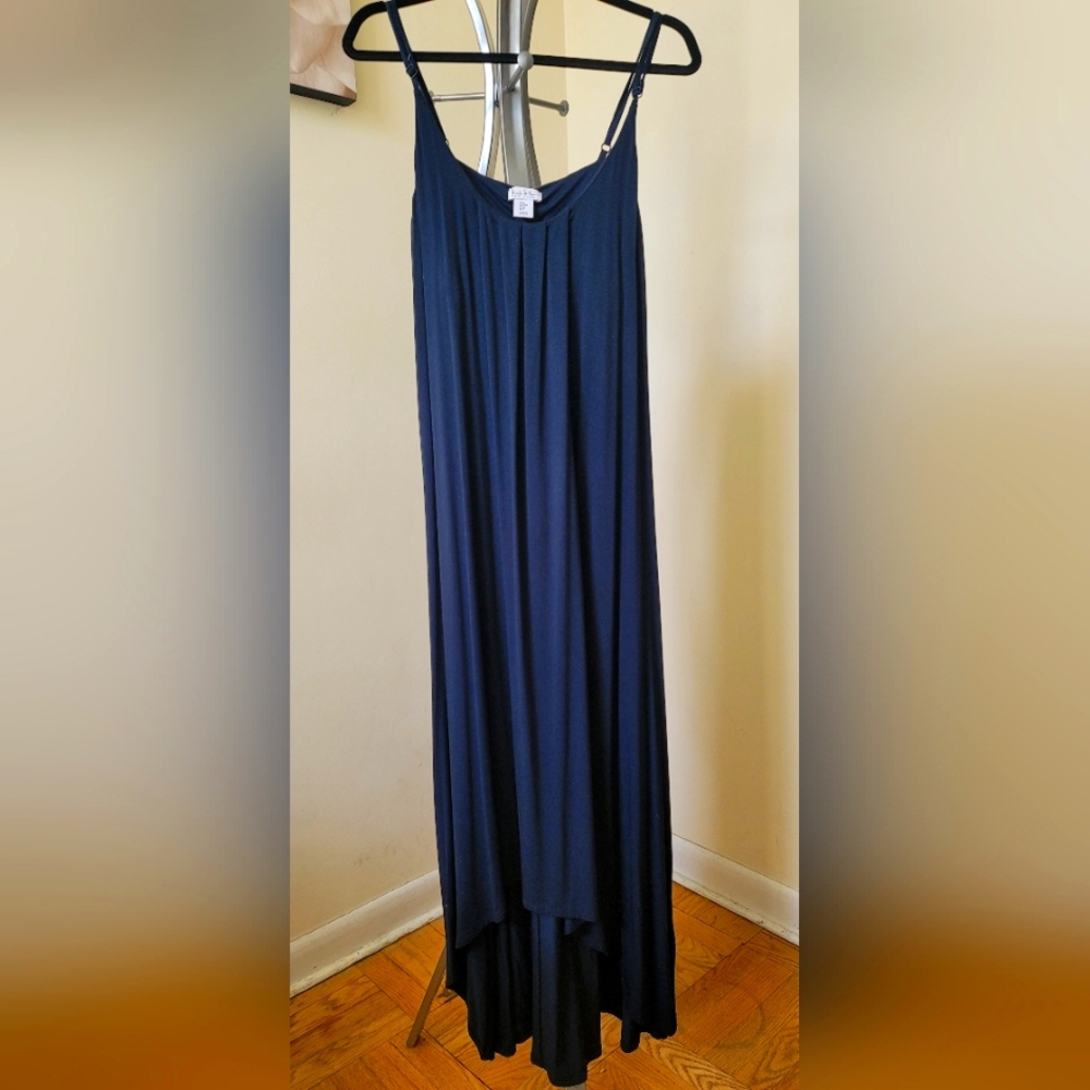Nicole Miller high low spaghetti straps dress